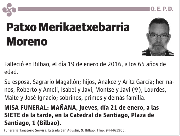 Patxo Merikaetxebarria Moreno