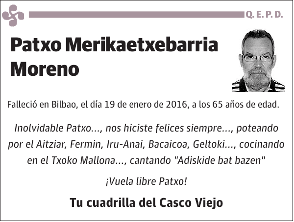 Patxo Merikaetxebarria Moreno