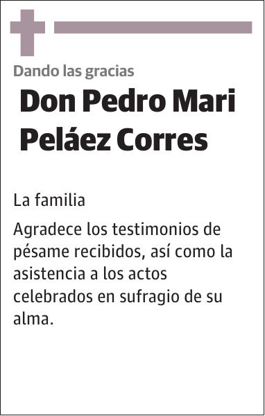 Pedro Mari Peláez Corres