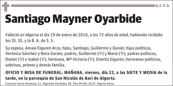 Santiago Mayner Oyarbide