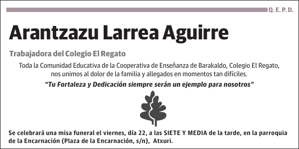 Arantzazu Larrea Aguirre