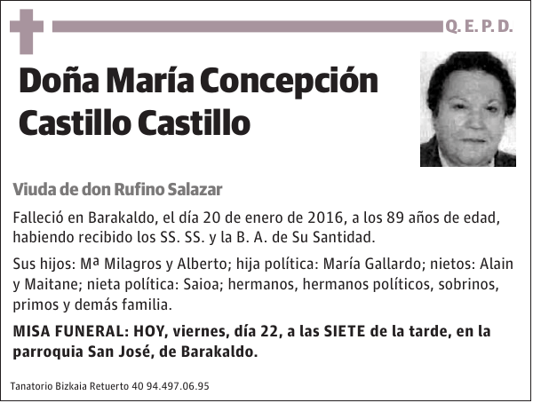 María Concepción Castillo Castillo