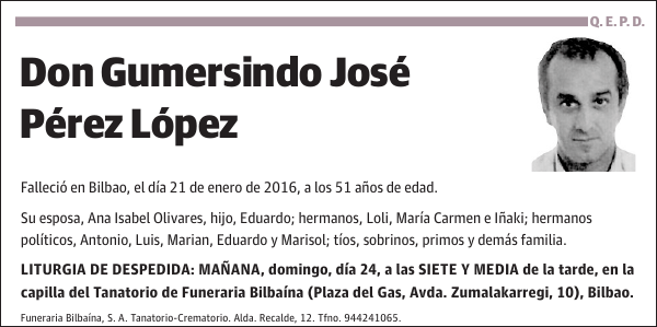 Gumersindo José Pérez López