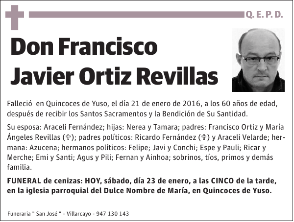 Francisco Javier Ortiz Revillas