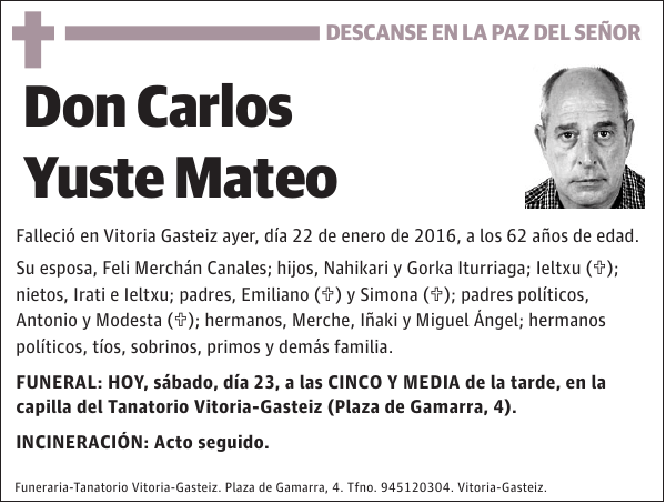 Carlos Yuste Mateo