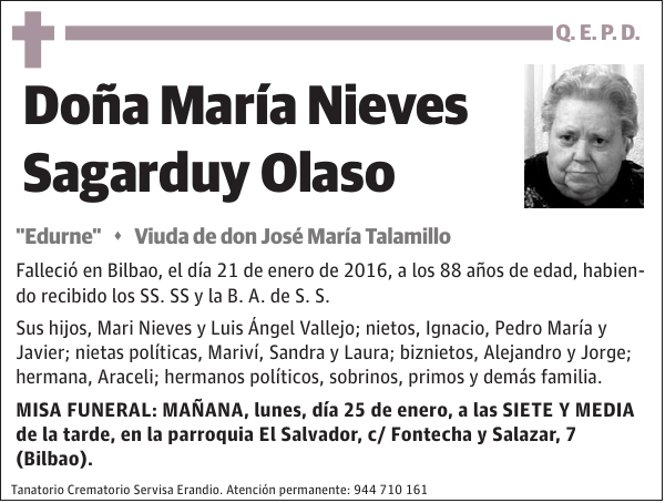 María Nieves Sagarduy Olaso