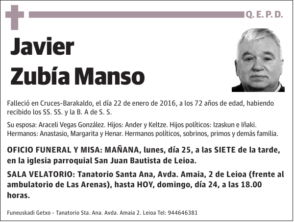 Javier Zubía Manso