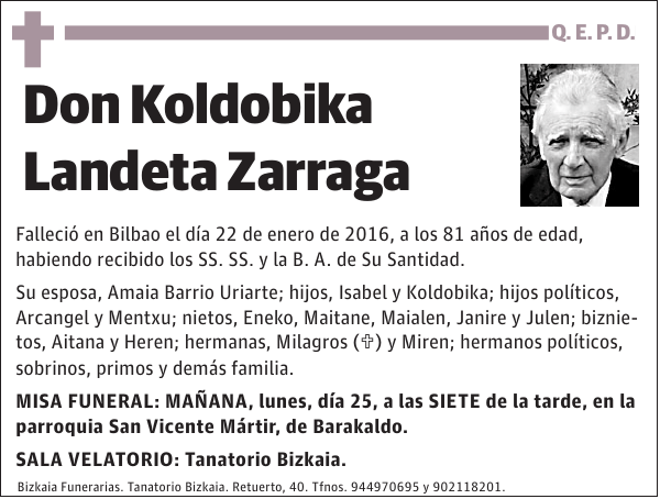 Koldobika Landeta Zarraga