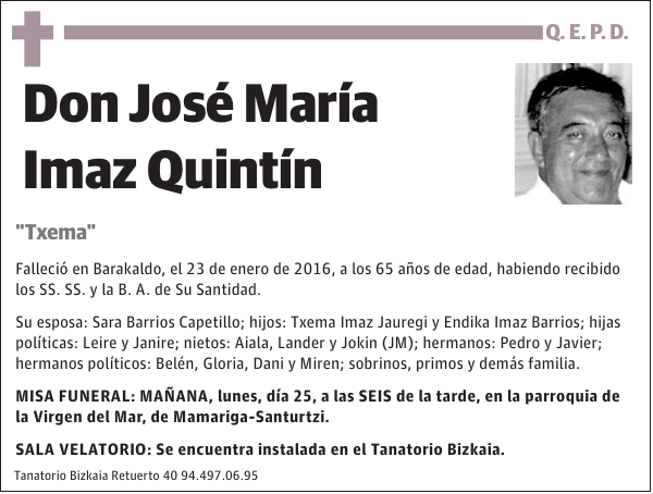 José María Imaz Quintín