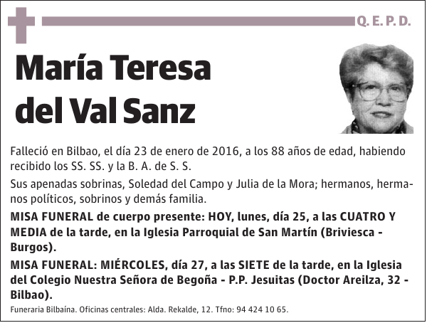 María Teresa del Val Sanz