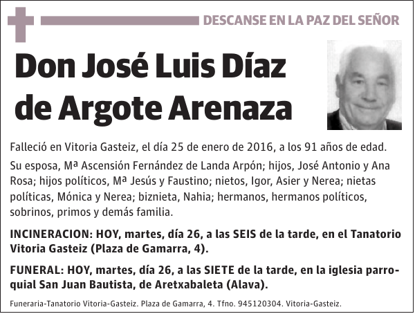 José Luis Díaz de Argote Arenaza