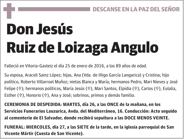 Jesús Ruiz de Loizaga Angulo