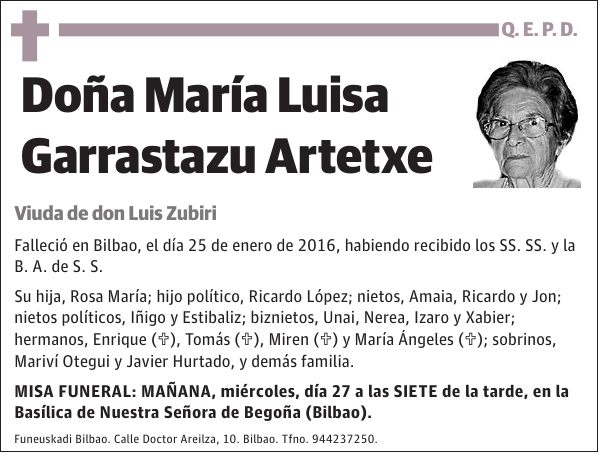 María Luisa Garrastazu Artetxe