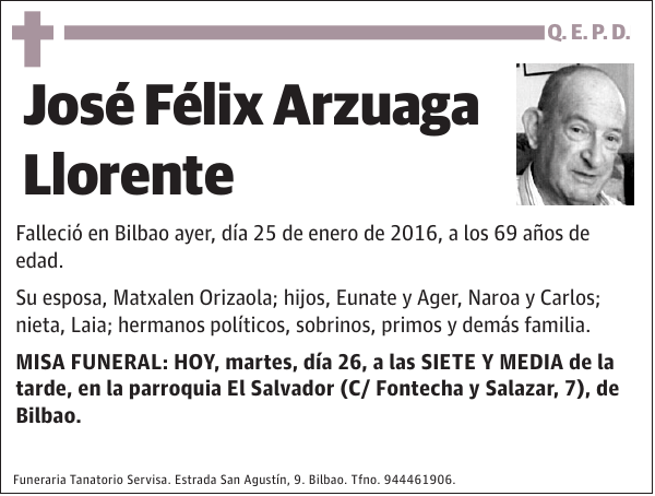 José Félix Arzuaga Llorente