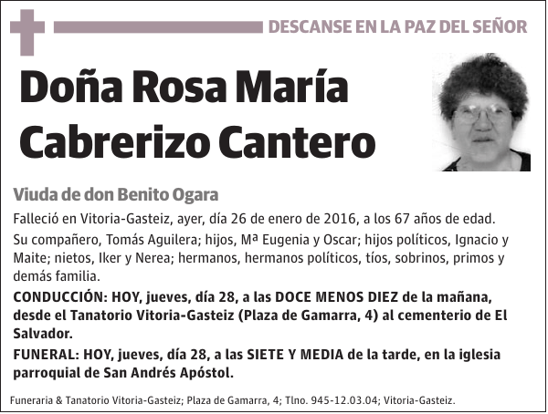 Rosa María Cabrerizo Cantero