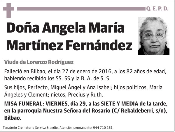 Angela María Martínez Fernández