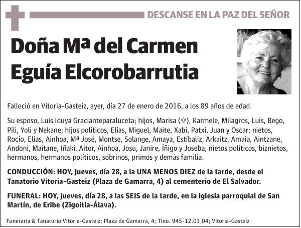 Mª del Carmen Eguía Elcorobarrutia