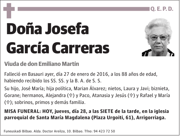 Josefa García Carreras