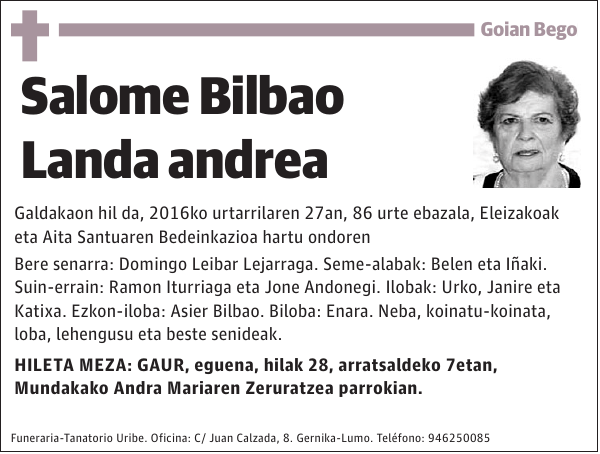 Salome Bilbao Landa