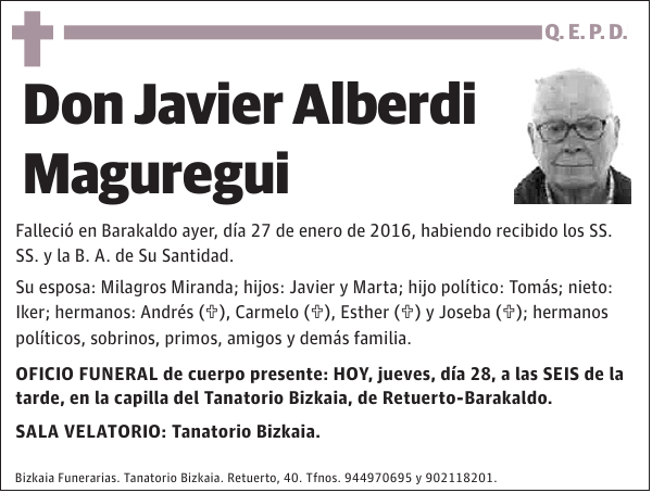 Javier Alberdi Maguregui