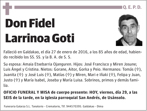 Fidel Larrinoa Goti