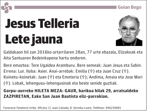 Jesus Telleria Lete