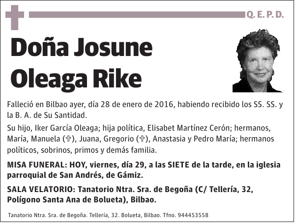 Josune Oleaga Rike