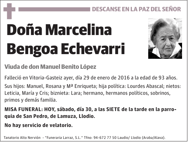 Marcelina Bengoa Echevarri