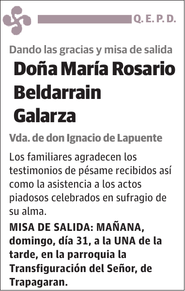 María Rosario Beldarrain Galarza