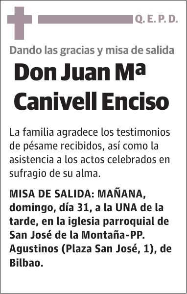 Juan Mª Canivell Enciso