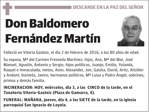 Baldomero Fernández Martín