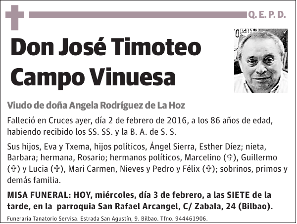 José Timoteo Campo Vinuesa