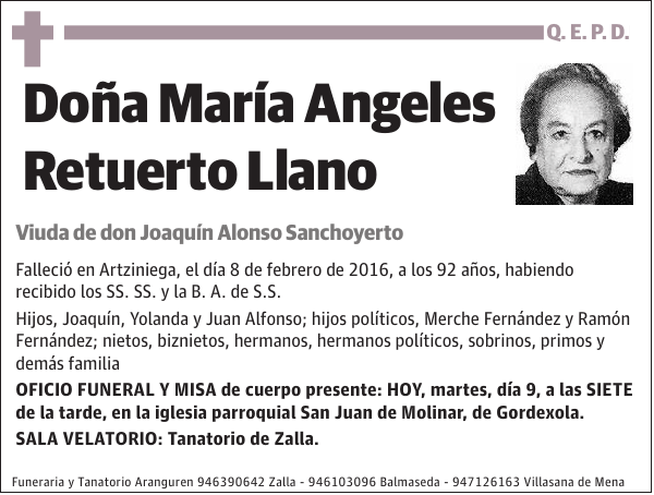 María Angeles Retuerto Llano