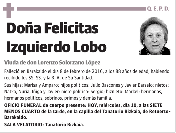 Felicitas Izquierdo Lobo