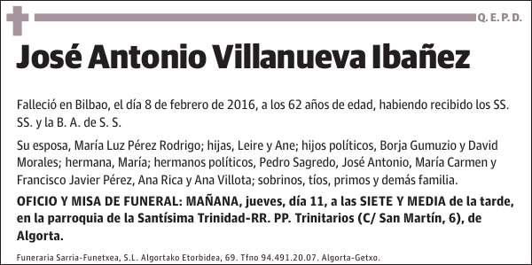 José Antonio Villanueva Ibañez