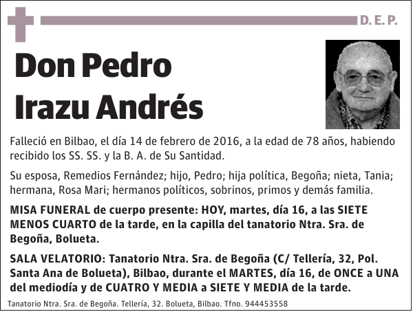 Pedro Irazu Andrés