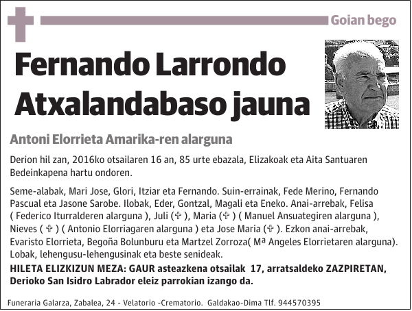 Fernando Larrondo Atxalandabaso