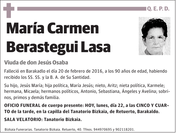 María Carmen Berastegui Lasa