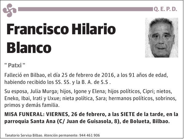 Francisco Hilario Blanco