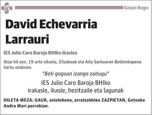 David Echevarria Larrauri