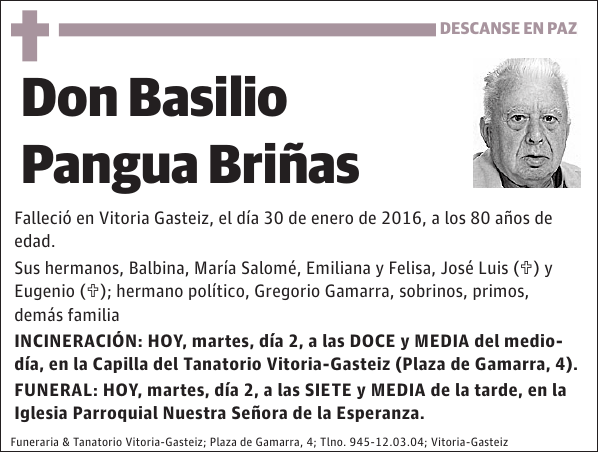 Basilio Pangua Briñas