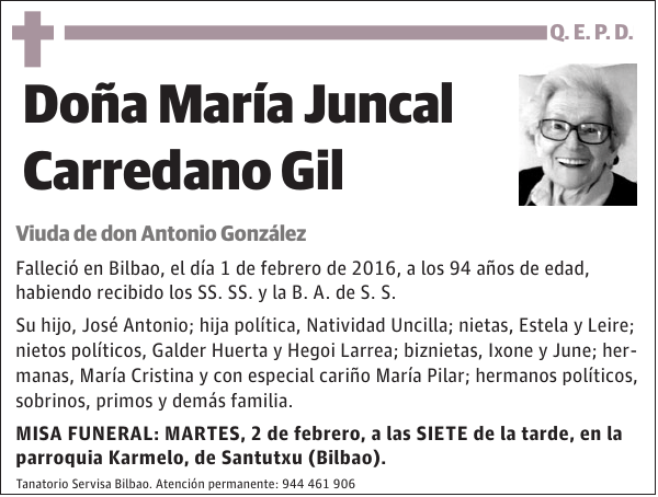 María Juncal Carredano Gil