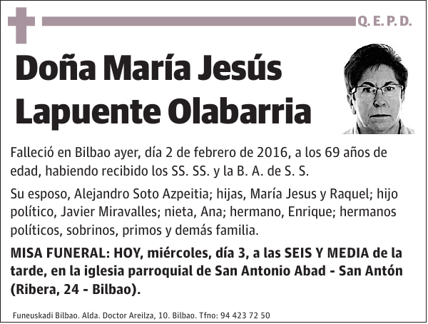 María Jesús Lapuente Olabarria