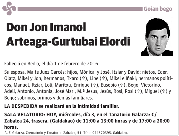 Jon Imanol Arteaga-Gurtubai Elordi