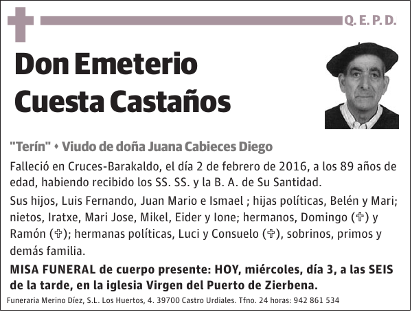 Emeterio Cuesta Castaños