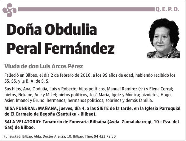 Obdulia Peral Fernández