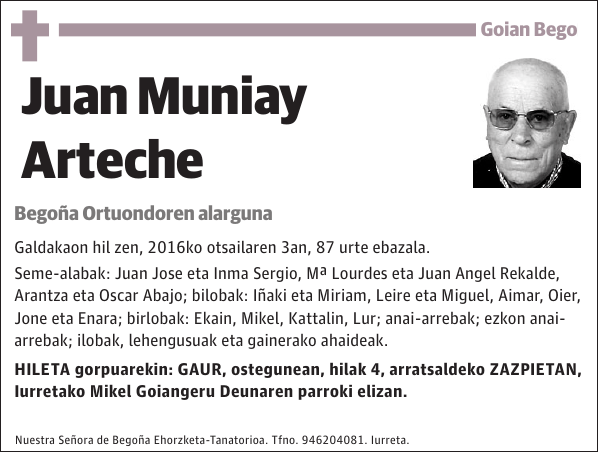 Juan Muniay Arteche