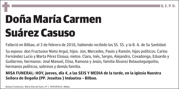 María Carmen Suárez Casuso