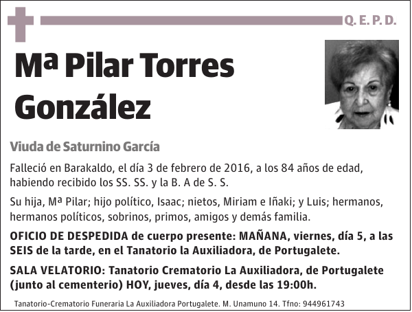 Mª Pilar Torres González