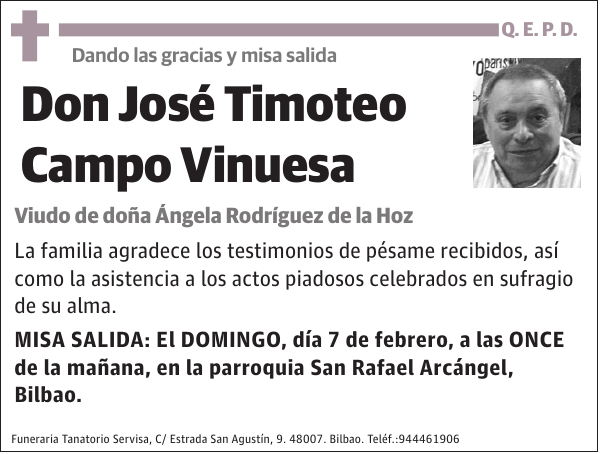 José Timoteo Campo Vinuesa